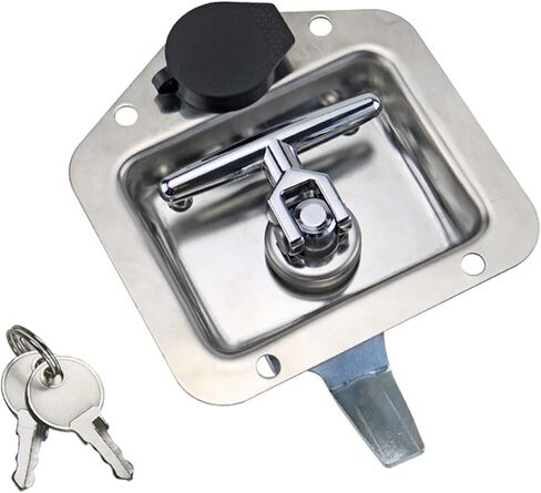 لوحة قفل صندوق قفل T-على شكل حرف T مربع Truck Stuff Stuff Box 1PCS (XG095-010-1-1) in Saudi Arabia