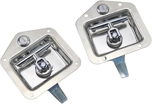 لوحة قفل صندوق قفل T-على شكل حرف T مربع Truck Stuff Stuff Box 1PCS (XG095-010-1-1) in Saudi Arabia