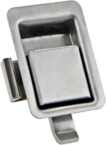 Flat Lock Stainless Steel Equipment Cabinet Door Hardware Accessories 1Pcs(XG095-005-2-ACurved) in Saudi Arabia
