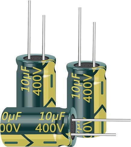 10PCS 400V 10UF Capacitor 10x17MM(0.39x0.67in) High Frequency Aluminum Electrolytic Capacitors for TV, LCD Monitor, Game in Saudi Arabia