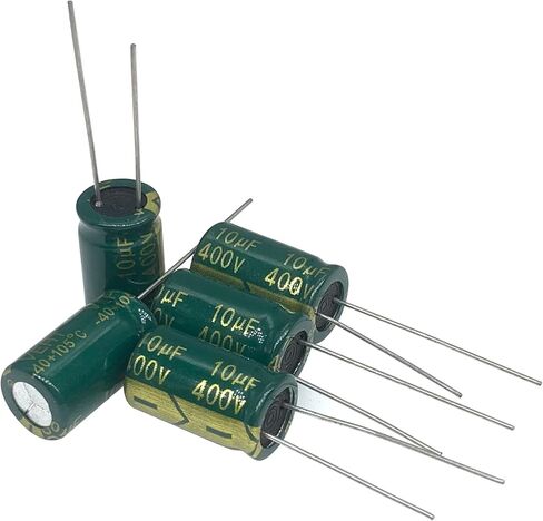 10PCS 400V 10UF Capacitor 10x17MM(0.39x0.67in) High Frequency Aluminum Electrolytic Capacitors for TV, LCD Monitor, Game in Saudi Arabia