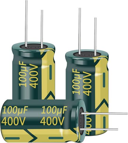 10PCS 400V 10UF Capacitor 10x17MM(0.39x0.67in) High Frequency Aluminum Electrolytic Capacitors for TV, LCD Monitor, Game in Saudi Arabia