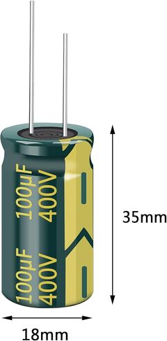 10PCS 400V 10UF Capacitor 10x17MM(0.39x0.67in) High Frequency Aluminum Electrolytic Capacitors for TV, LCD Monitor, Game in Saudi Arabia