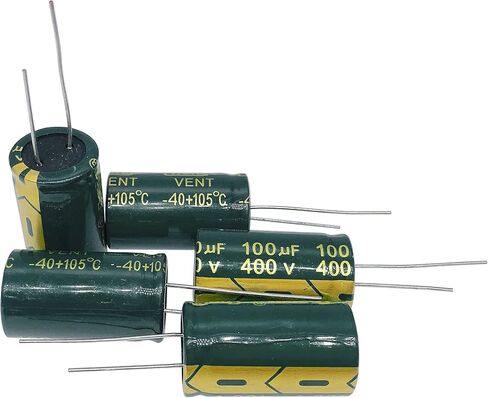 10PCS 400V 10UF Capacitor 10x17MM(0.39x0.67in) High Frequency Aluminum Electrolytic Capacitors for TV, LCD Monitor, Game in Saudi Arabia