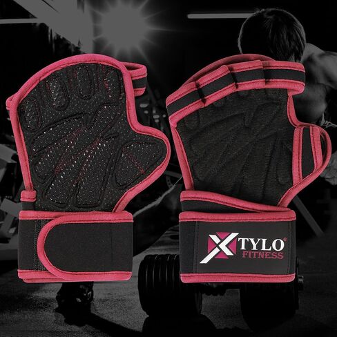 Xtylo Int Workout Gloves for Men & Women Weight Lifting Gloves with Wrist Support, Full Palm Protection, Non-Slip Grip–Gym,Training, Rowing, Cycling, Fitness Sizes S,M,L,XL in Saudi Arabia