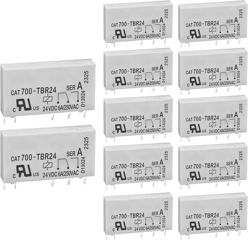 700-TBR24 Relay (Pack of 12) - 6A 250VAC 24VDC 5Pins Power Relay for Allen-Bradley CAT700-TBR24 in Saudi Arabia