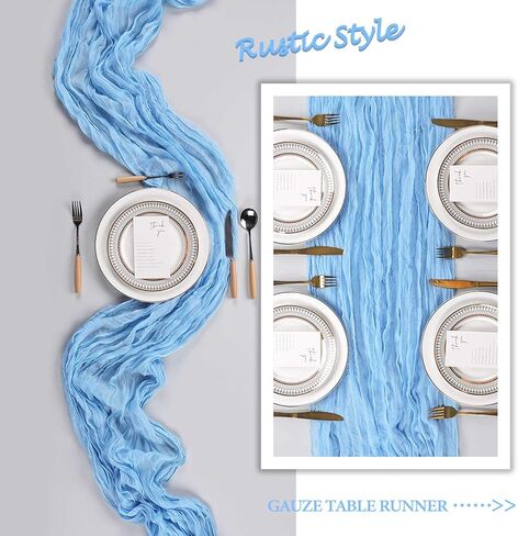 8 حزمة برتقالية تشيز ستوكلوث طاولة عداء 10 قدم شاش الجبن طاولة الجدول عداء 120 بوصة بوهو القماش الريفي للزفاف الصيفي زفاف دش الزفاف مركزية مركبة المنزل الديكور in Kuwait