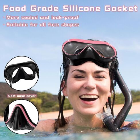 Keary Adult Swim Goggles with Nose Cover Swimming Goggles for Men Women Youth Diving Pool Water Goggles in Saudi Arabia