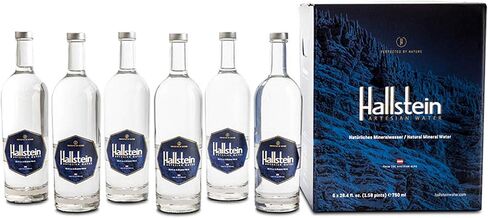 Hallstein Artesian Natural Alkaline Still Water (Non-Sparkling) - 25.4 fl oz (6 Glass Bottles) in Saudi Arabia