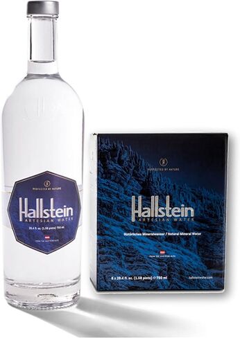 Hallstein Artesian Natural Alkaline Still Water (Non-Sparkling) - 25.4 fl oz (6 Glass Bottles) in Saudi Arabia