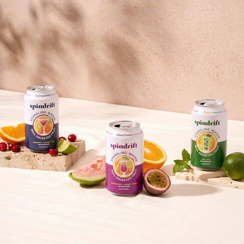 Spindrift Sparkling Water, 4 Flavor Variety Pack, Made with Real Squeezed Fruit, 12 Fl Oz (Pack of 20) in Saudi Arabia
