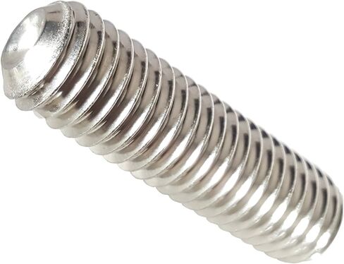 8-32 × 1/2 "مسامير مجموعة المقبس ، الخيط الكامل ، محرك أقراص ألن ، الفولاذ المقاوم للصدأ 18-8 ، الانتهاء من الساطعة ، نقطة الكوب ، الكمية 100 قطعة من Fastenere in Saudi Arabia