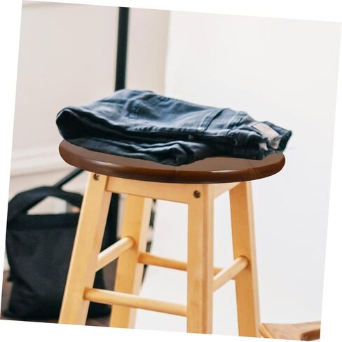 Cabilock Round Stool Seat استبدال سلس من خشب المطاط الخشبي خمر الجزء العلوي من البراز المقعد لمطعم الاستخدام مكتب مأدبة الاستخدام in Kuwait
