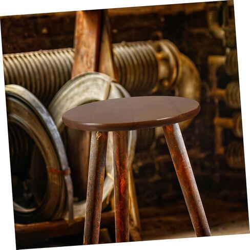 Cabilock Round Stool Seat استبدال سلس من خشب المطاط الخشبي خمر الجزء العلوي من البراز المقعد لمطعم الاستخدام مكتب مأدبة الاستخدام in Kuwait