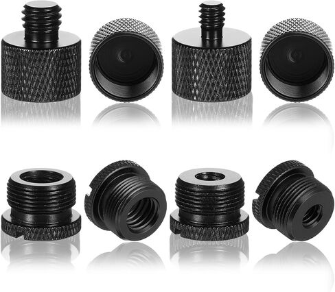 8 PCS MIC Stand Adapter ، MIC Metal Adapters-5/8 Female to 3/8 Male and 3/8 Feman in Saudi Arabia