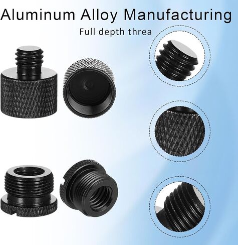 8 PCS MIC Stand Adapter ، MIC Metal Adapters-5/8 Female to 3/8 Male and 3/8 Feman in Saudi Arabia