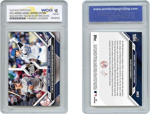 Topps 2024 Dual Aaron Judge & Shohei Ohtani 50-HR Hitters WS #863 - Graded GEM-MINT 10 Trading Card in Kuwait