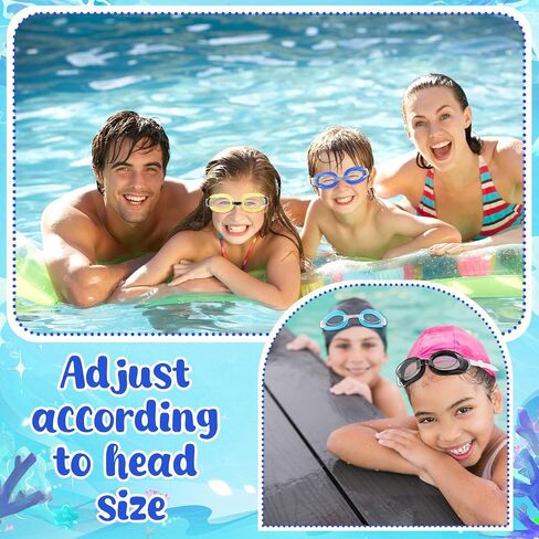 36 Pack Swim Goggles Gulk Swimming Glasses No Heaking Anti Fog Pool Awoggles with 36 baip tashlips and ear slows for pool people من 6 إلى 14 عامًا in Saudi Arabia