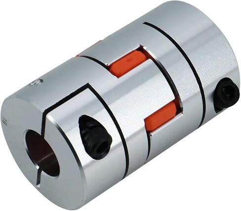 2 PCS Ball Screw LF D40 L50 اقتران الثقب الداخلي 10 مم-20 مم أجزاء CNC مقرنة مرنة لمحرك السهول (12 × 14 KEYWAY 5) in Saudi Arabia