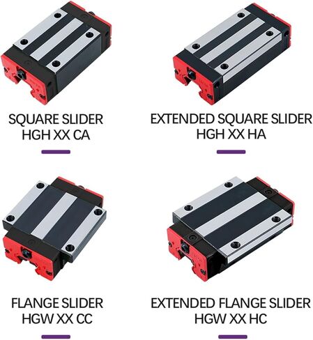4PCS HGH20CA HGW20CC Slide Block for HGR20 Linear Guides Slides Bearing for CNC Router(4PCS HGH20CA) in Saudi Arabia