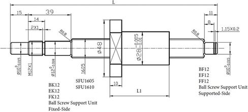 2PCS SBR20 دعم السكك الحديدية الخطية+4PCS SBR20UU كتلة المحمل+SFU1605 BALL SCELT END ADCHINED+NUT HOUBKEN+BKBF12 SED+COUPLER SET (1605-550 SBR20-500) in Saudi Arabia
