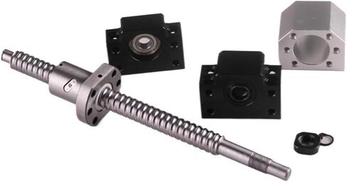 Ballscrew SFU1605 250mm 300 350 500 600 1000 1200 1500 1550mm Ball Screw RM 1605 End Machined & BK/BF12 & Ballnut Housing CNC (550mm) in Saudi Arabia