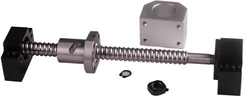 Ballscrew SFU1605 250mm 300 350 500 600 1000 1200 1500 1550mm Ball Screw RM 1605 End Machined & BK/BF12 & Ballnut Housing CNC (550mm) in Saudi Arabia