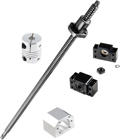 SFU1605 SET RM1605 كرة مدفوقة C7 مع نهاية 105 الكرة الجوز والمكسر BK/BF12 END SUPPERT + COUPLER D25L30 (360 مم) in Saudi Arabia