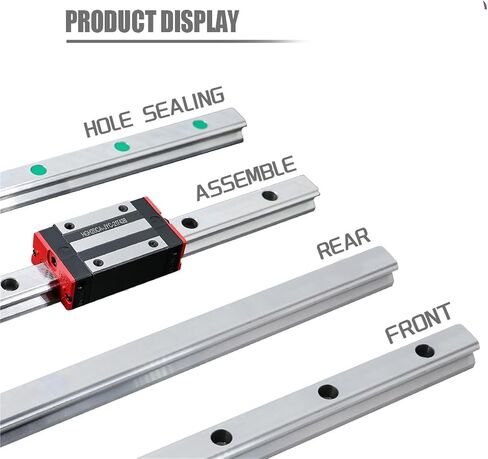2pcs 1000-2000mm HGR20 Linear Rails CNC Guides Linear Guide (1650mm) in Saudi Arabia
