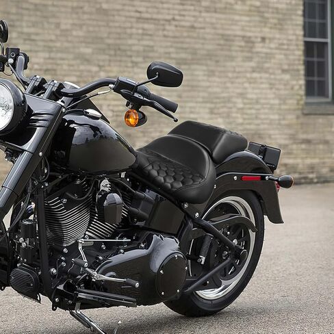 TCT-MOTORPARTS Driver & Passenger Seat Fit For Harley Davidson Fat Boy FLSTF 2007-2017 Night Train 2006-2015 in Saudi Arabia