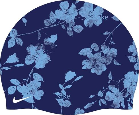 Nike Fine Fine Floral Silicone Cap ، Midnight Navy in Saudi Arabia