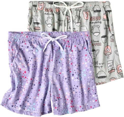 ENJOYNIGHT Women Pajama Shorts Cotton Lounge Bottoms Sleep Shorts with Drawstring & Pockets in Kuwait