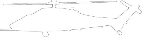 Decaltor Matte White Military Helicopter Blackhawk - ملصقات كمبيوتر محمول - 5 "جهاز كمبيوتر محمول من الفينيل - فانيل ، هاتف ، ملصق ملصق فينيل ، ملصق مصد. in Kuwait