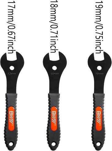 Bicycle Cone Wrench Set Spanner Bike Wheel Hub Axle Nut Install Remover Cycling Wrench (Spnner13-14-15-16-17-18-19) in Kuwait