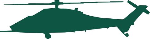Decaltor Matte White Military Helicopter Blackhawk - ملصقات كمبيوتر محمول - 5 "جهاز كمبيوتر محمول من الفينيل - فانيل ، هاتف ، ملصق ملصق فينيل ، ملصق مصد. in Kuwait