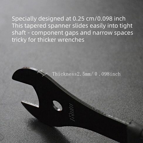 Bicycle Cone Wrench Set Spanner Bike Wheel Hub Axle Nut Install Remover Cycling Wrench (Spnner13-14-15-16-17-18-19) in Kuwait