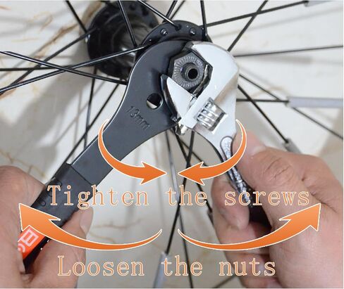 Bicycle Cone Wrench Set Spanner Bike Wheel Hub Axle Nut Install Remover Cycling Wrench (Spnner13-14-15-16-17-18-19) in Kuwait
