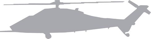 Decaltor Matte White Military Helicopter Blackhawk - ملصقات كمبيوتر محمول - 5 "جهاز كمبيوتر محمول من الفينيل - فانيل ، هاتف ، ملصق ملصق فينيل ، ملصق مصد. in Kuwait