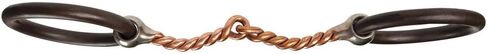 Schneiders Semi-Weighted O Ring Twisted Copper Mouth Snaffle Horse Bit | 5" Mouthpiece | Curved Design for Tongue Relief | Promotes Salivation | Ideal for Responsive Communication in Saudi Arabia