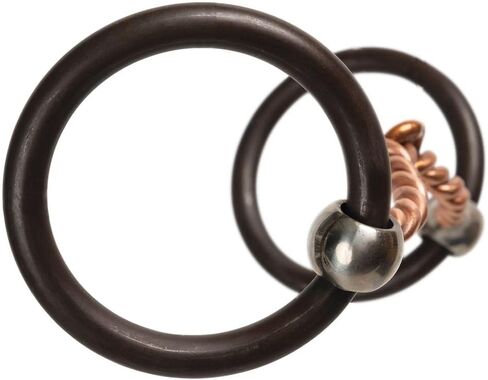 Schneiders Semi-Weighted O Ring Twisted Copper Mouth Snaffle Horse Bit | 5" Mouthpiece | Curved Design for Tongue Relief | Promotes Salivation | Ideal for Responsive Communication in Saudi Arabia
