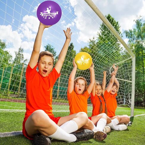 Jerify 12 Pcs Foam Dodgeball Set 6 Inch Soft Skin Playground Dodgeballs Bulk, Low Density Foam for Non Sting Dodgeball Sports Equipment for Kids and Adults in Saudi Arabia