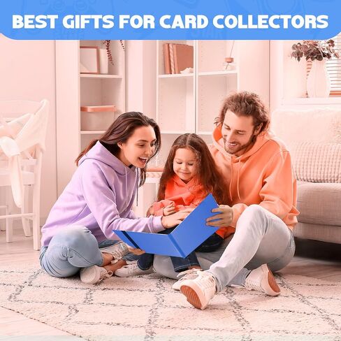 Binder Card Card ، 9 Pocket 20 Pages 360 Cards ، Collector Album ، Folder Card for Collection Mamps ， Sports ، MTG ، TCG (Blue) in Kuwait