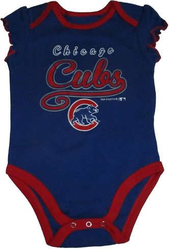 VF Chicago Cubs Girl's Love Series Infant Creeper Bodysuit - Team Colors in Saudi Arabia