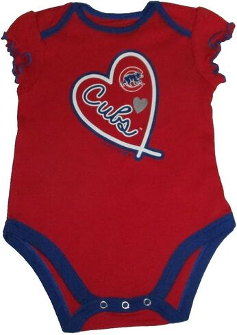 VF Chicago Cubs Girl's Love Series Infant Creeper Bodysuit - Team Colors in Saudi Arabia