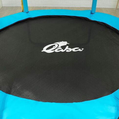 QABA 4.6 قدم الترامبولين للأطفال ، 55 "Toddler Trampoline مع شبكة حاوية الأمان ، وترامبولين داخلي في الهواء الطلق لمدة 3-6 سنوات ، هدايا للبنين والبنات ، الأزرق الفاتح in Saudi Arabia
