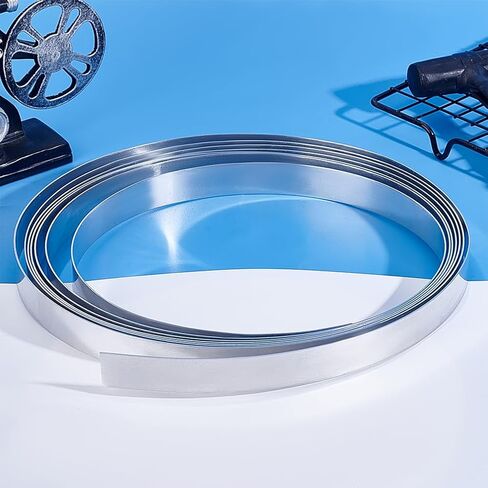 PH PandaHall 8.2ft Aluminum Strip, 0.78" Wide Aluminum Flashing Aluminum Bezel Strip Metal Sheet Metal Foil Roll Sheet Strip Roofing Aluminum Flat Wire for Sealing Door Window DIY Crafts 1mm Thick in Saudi Arabia