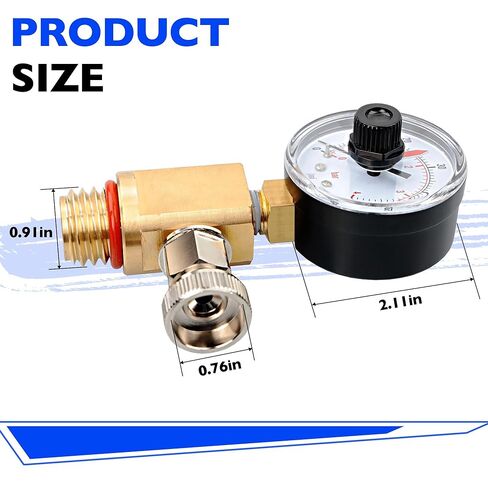 24850-0105 Air Relief Valve and Gauge Assembly-صمام نحاسي وقياس مع قرص متوافق مع STA-Rite System 3 Medial Media Ser Series Pool و SPA Filter in Saudi Arabia