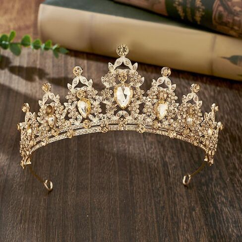 الزفاف الفضي كريستال تاج تاج للنساء اللامع راينستون برايدالس برأس الأميرة Quinceanera in Saudi Arabia