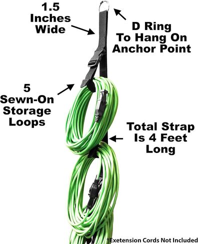 Tidy Tight 2 Pack Organization System For Garage. Manufactured in the USA. Hang Extension Cords, Hoses, Rope, String Lights. in Saudi Arabia