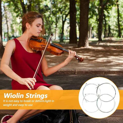 8 pcs Viola Strings, Dominant Violin Strings 4/4 Full Set Guitar String Cello String Carbon Steel Core for Universal Instruments C Plated Ball End Chromium Wound in Saudi Arabia